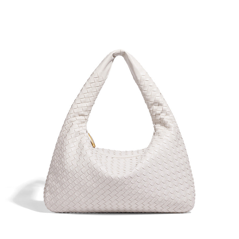 Woven Leather Hobo Bag Bowlift