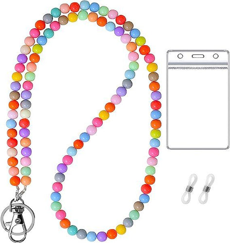 Beaded Lanyard with ID Holder Bowlift