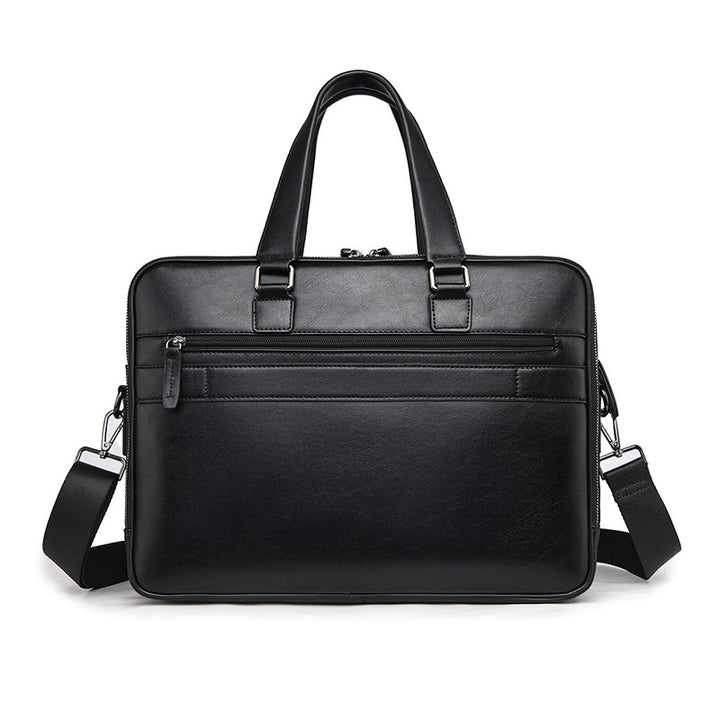 Professional Leather Laptop Briefcase Bowlift
