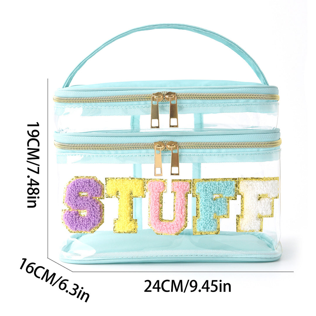 Plastic cosmetic box with two compartments Bowlift