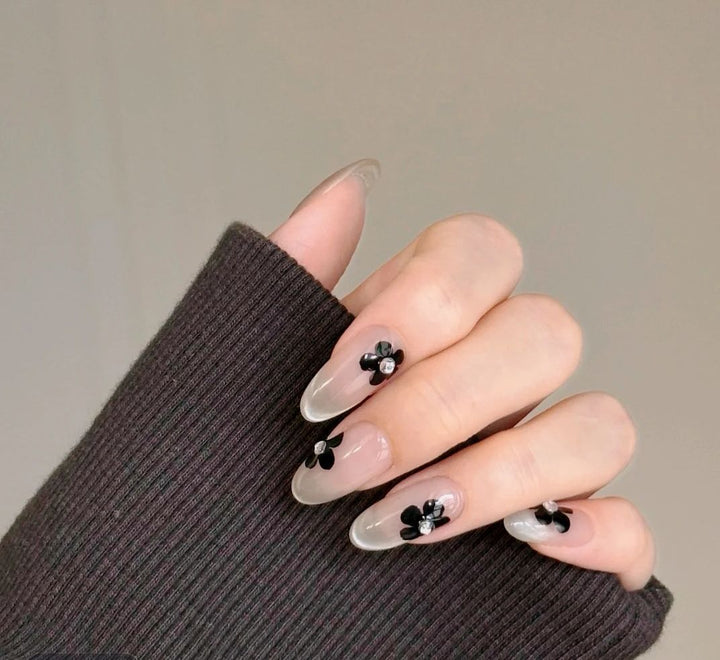 Trendy Ombre Leopard Print Press-On Nails Bowlift