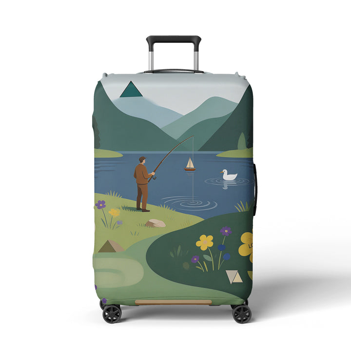 Women's suitcase cover with beach motif Bowlift