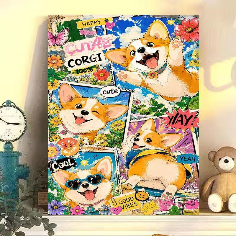 Playful Cat-Themed Wall Art Print Bowlift