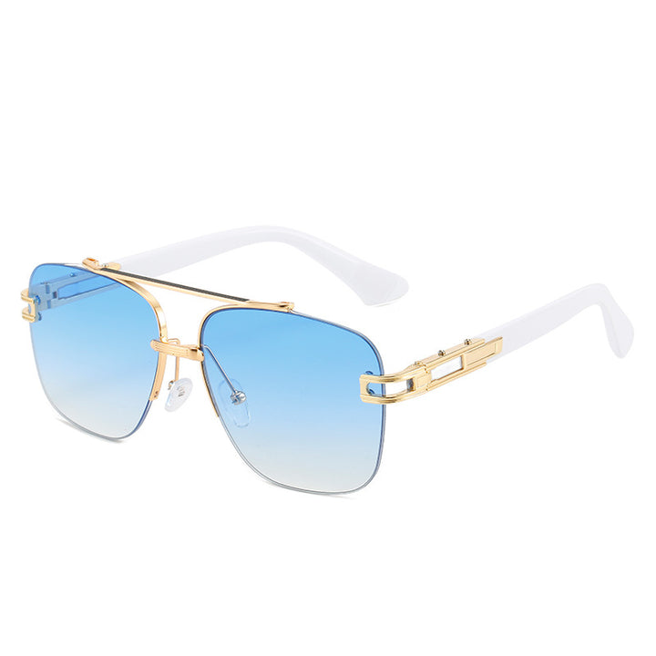 Women's fashionable square sunglasses with elegant metal frame Bowlift