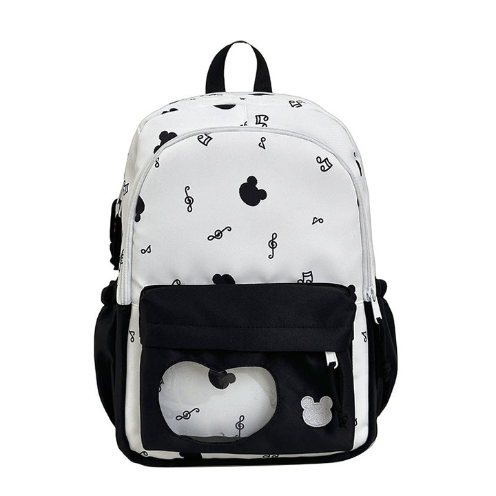 Backpack with Creative Music and Animal Motif Bowlift