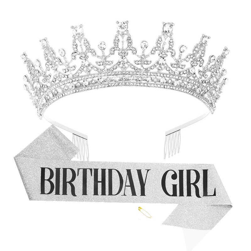 Women's Sparkling Crown and Sash Set Bowlift