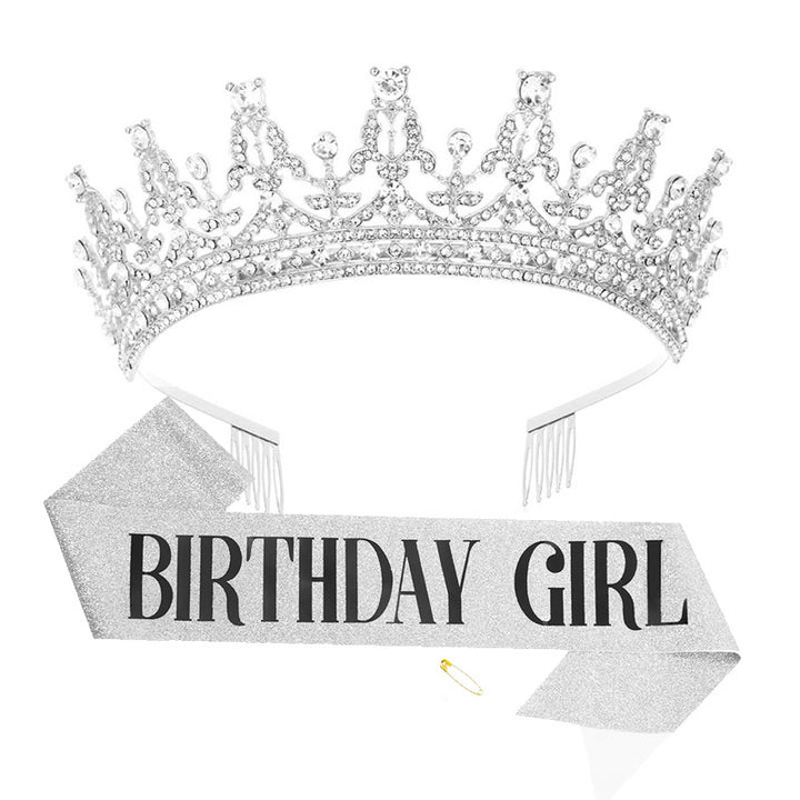 Women's Sparkling Crown and Sash Set Bowlift