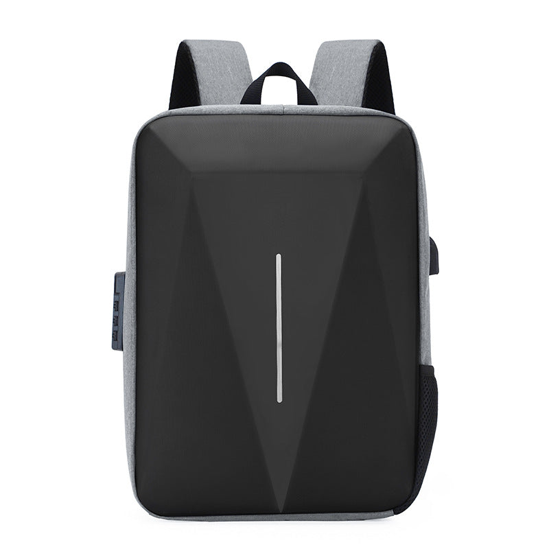 Geometric Design Laptop Backpack Bowlift