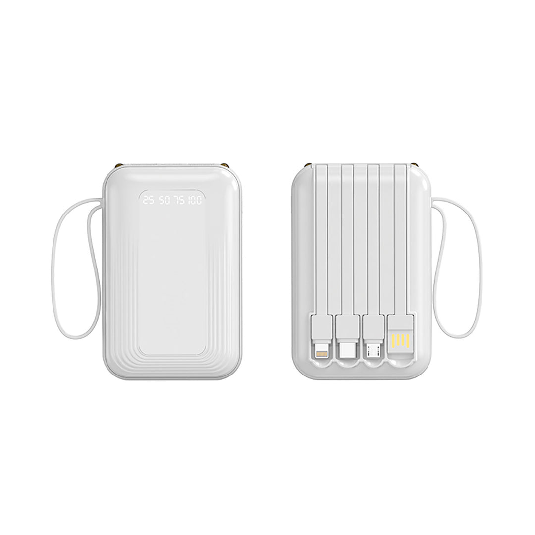 Multifunctional Power Bank with Integrated Cable System Bowlift
