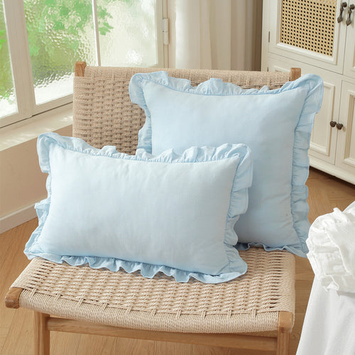 Decorative Ruffled Throw Pillows
