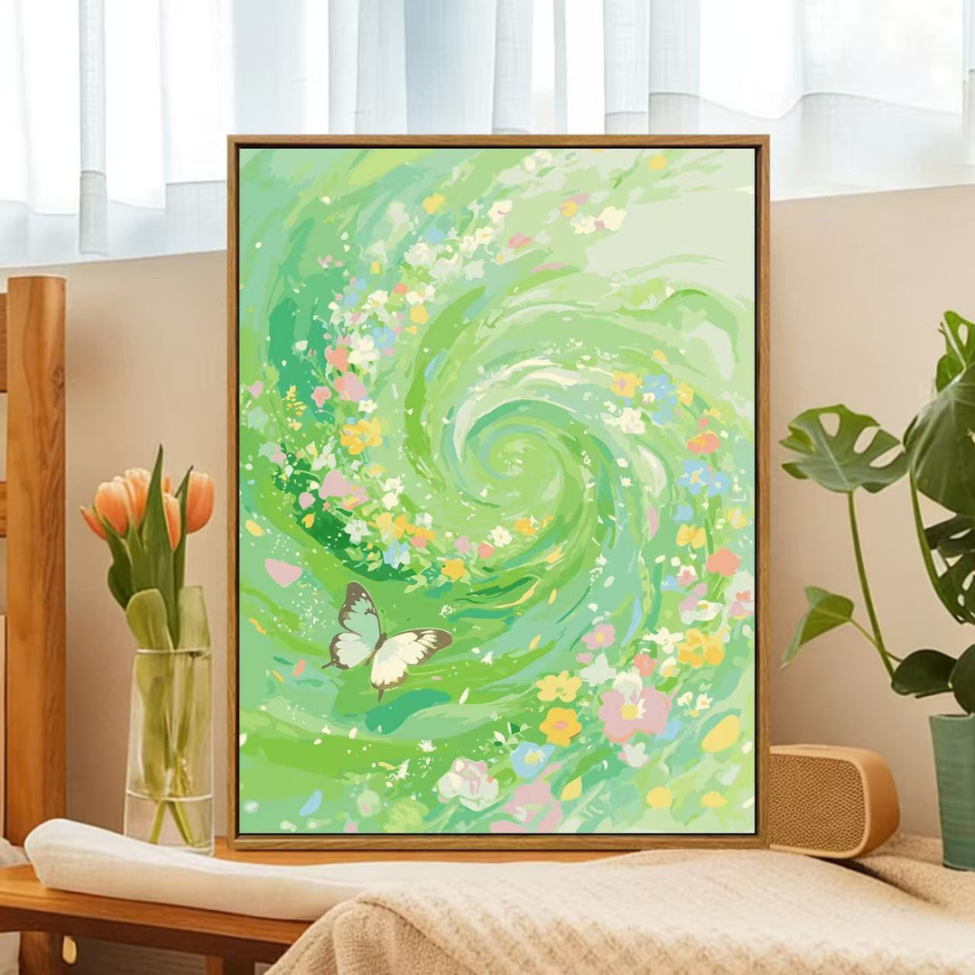 Floral Whirlwind Canvas Art Bowlift