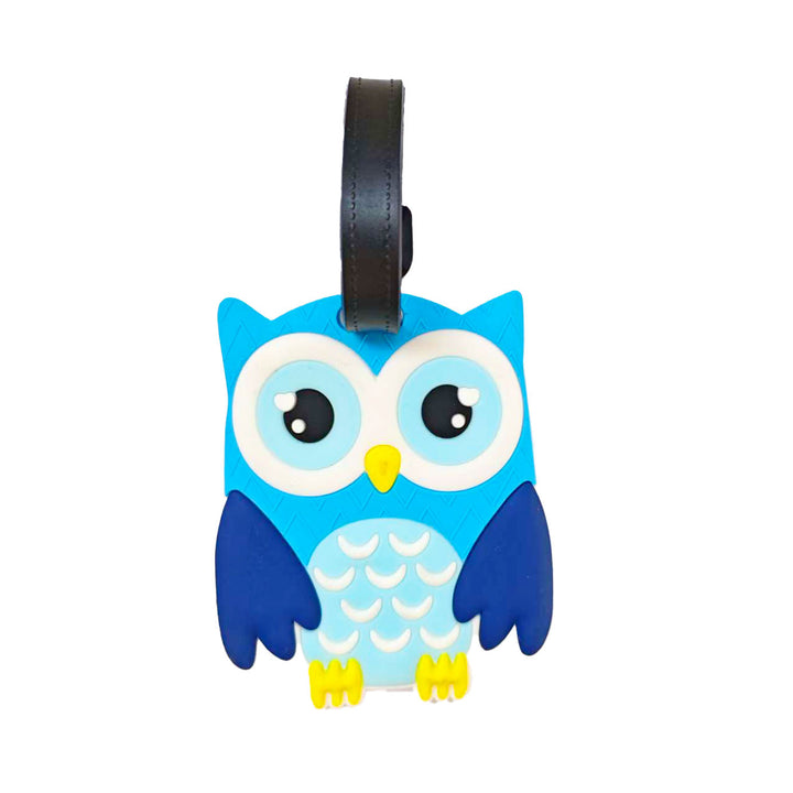 Unisex Luggage Tag in Artistic Owl Design Bowlift