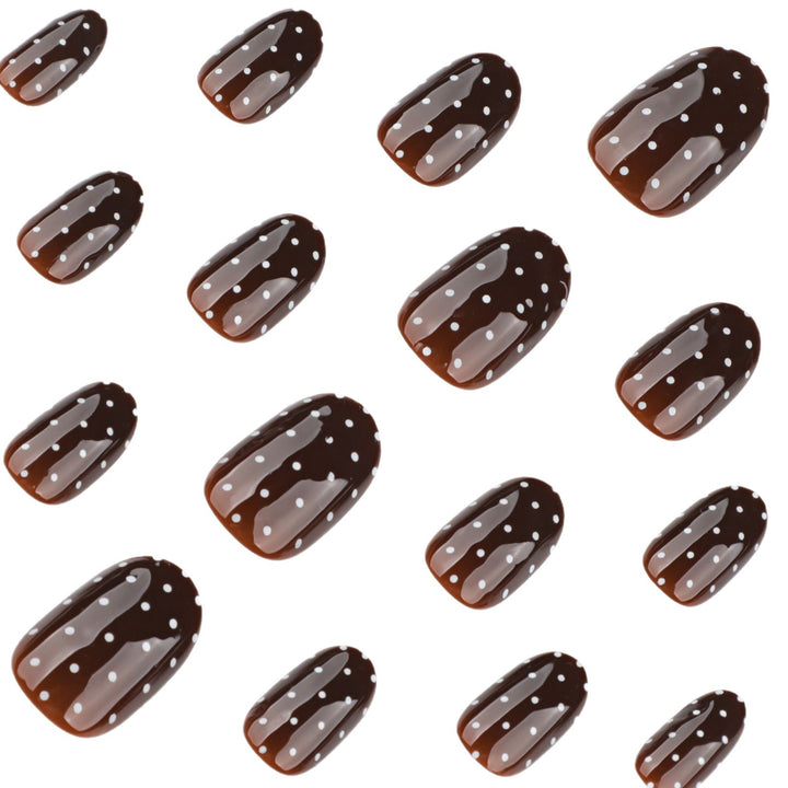 Trendy Polka Dot Press-On Nails Bowlift