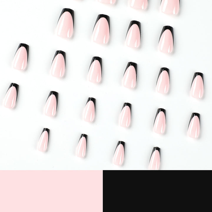 Elegant stiletto nails with contrasting French tip Bowlift