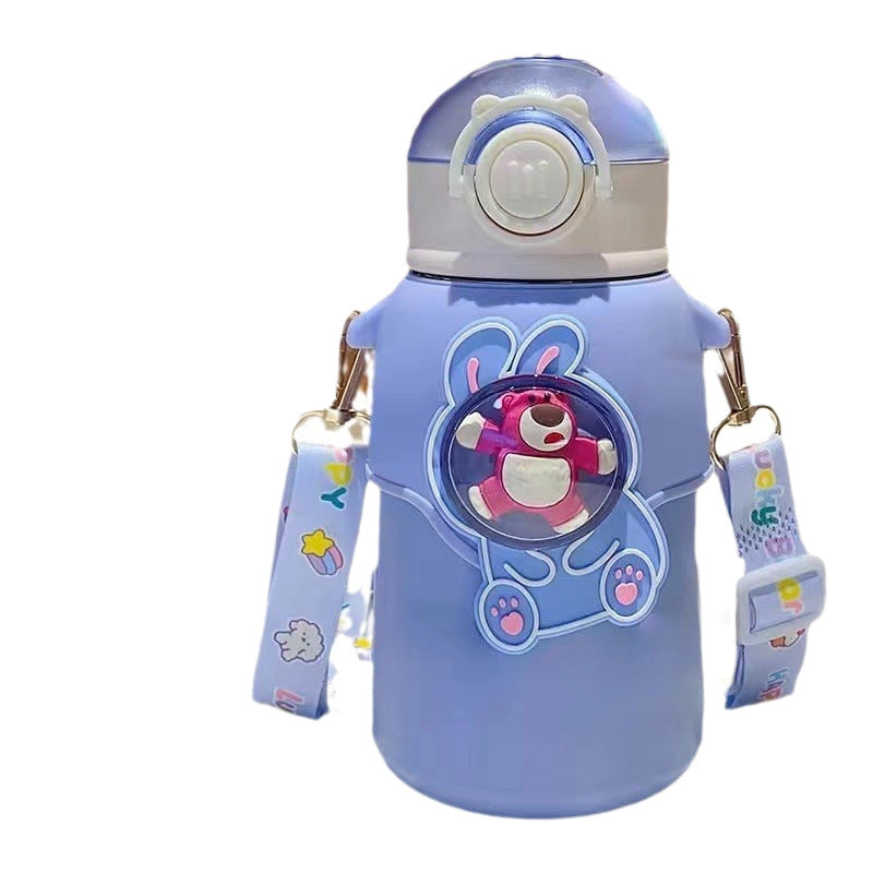 Women's playful and stylish insulated bottle with colorful pendants Bowlift
