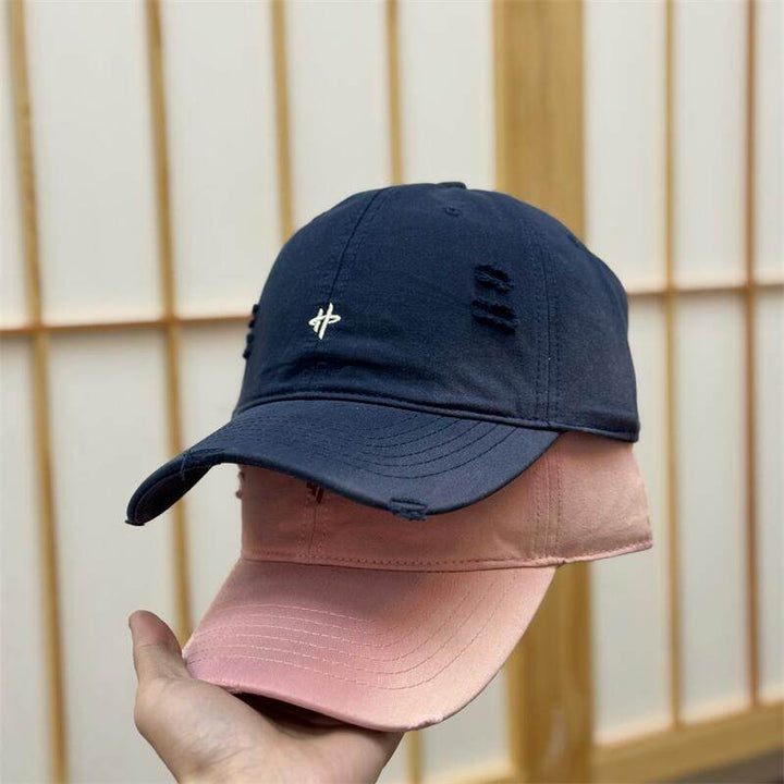 Women's Distressed Vintage Baseball Cap Bowlift
