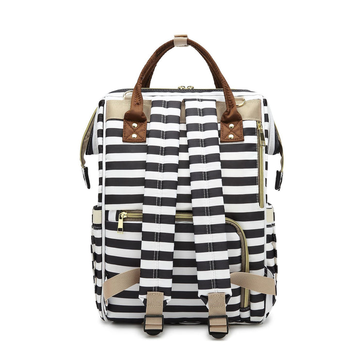 Stylish Striped Backpack Bowlift