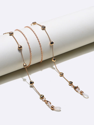 Heart-Embellished Eyewear Chain Bowlift