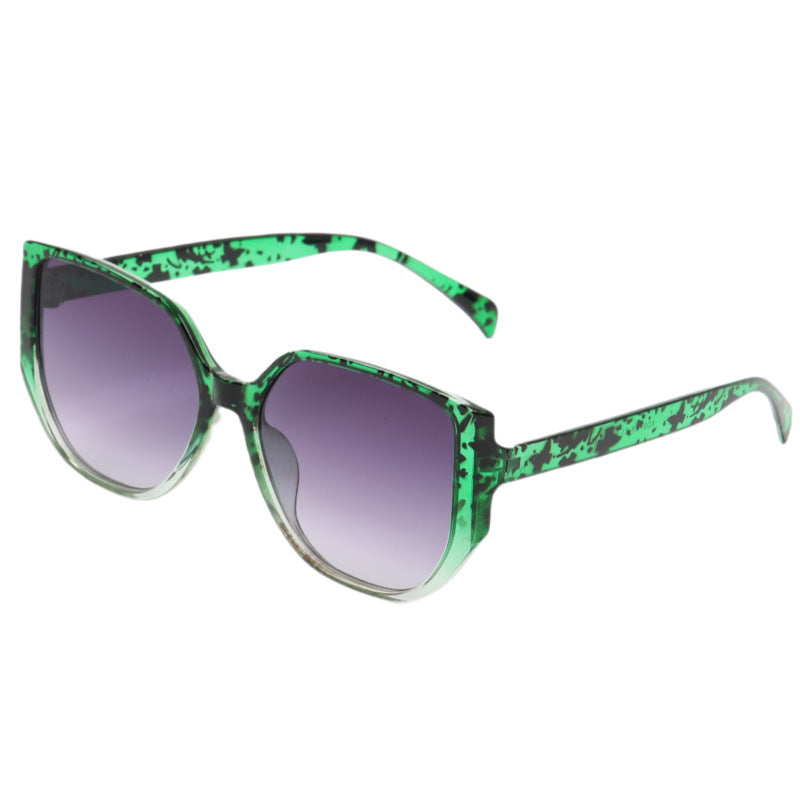 Women's fashionable oversized sunglasses with animal pattern Bowlift