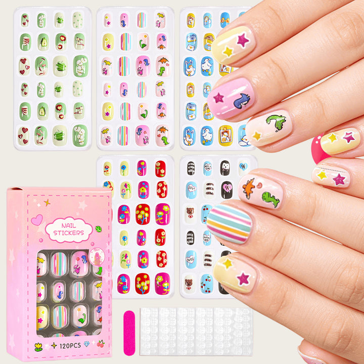 Decorative Cartoon-Themed Nail Sticker Collection Bowlift