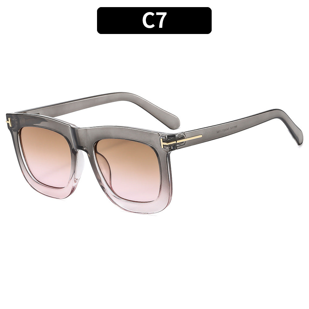 Modern Geometric Square Frame Sunglasses