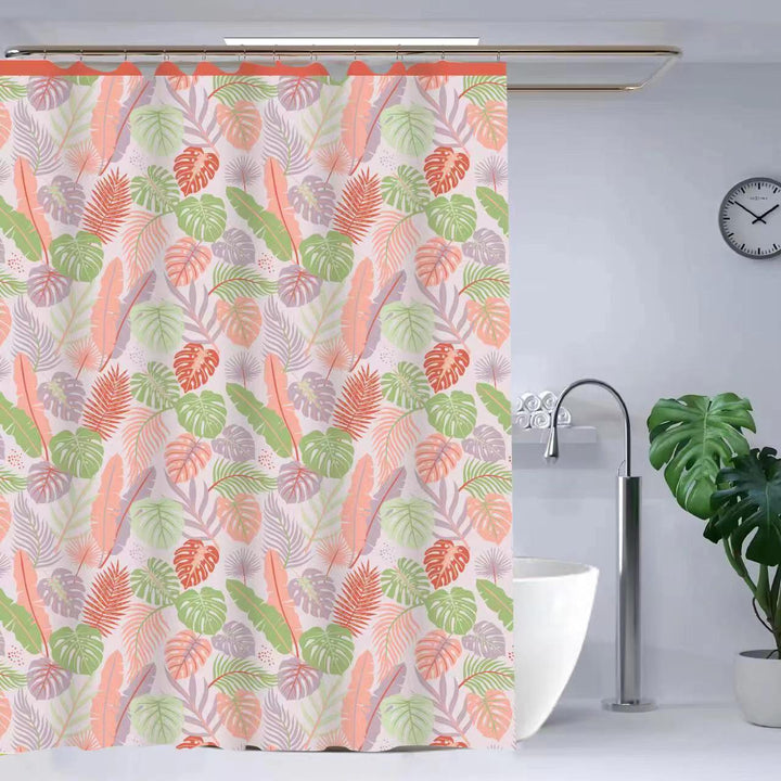 Floral Patterned Shower Curtain Bowlift