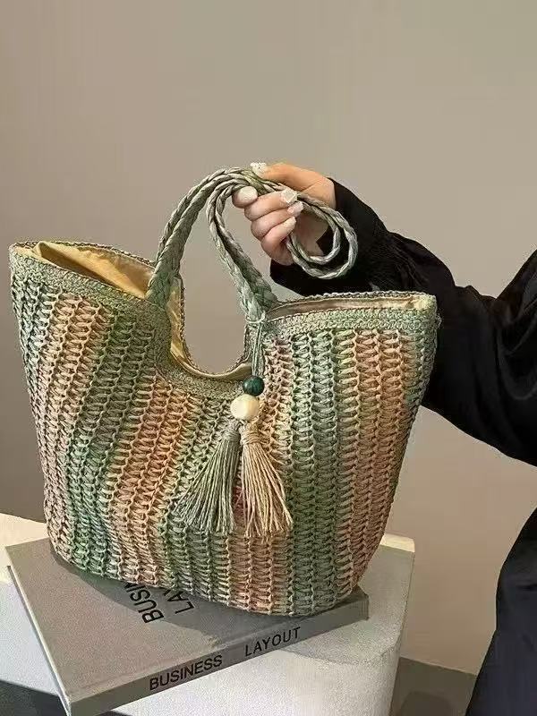 Large Hand-Knotted Shopper Bowlift