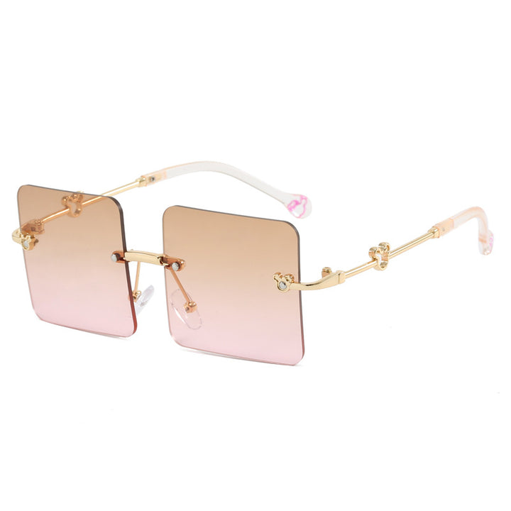 Women's square sunglasses with luxurious, high-quality frame Bowlift