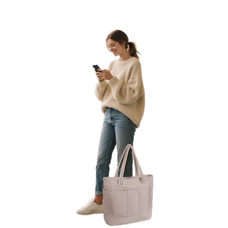 Multifunctional tote bag with practical compartments Bowlift