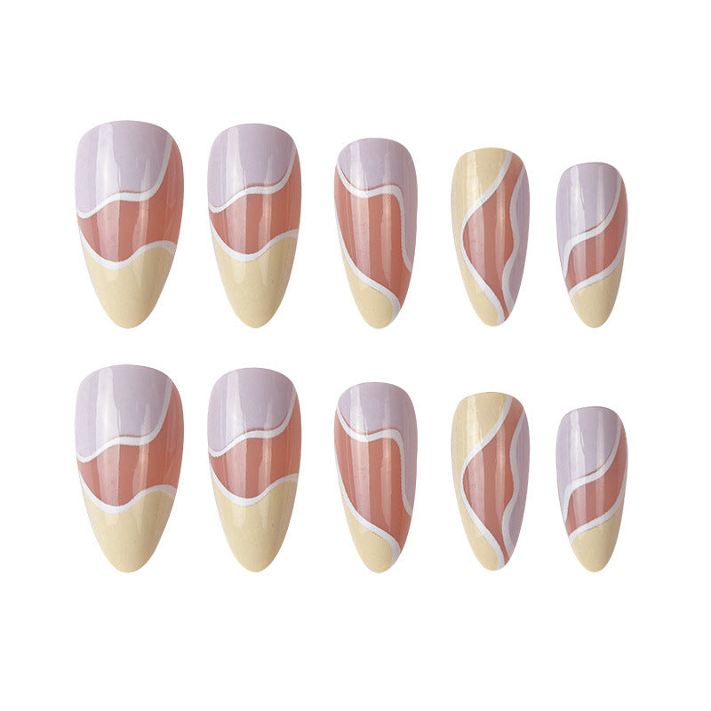 Artistic Abstract Nail Art Extensions Bowlift