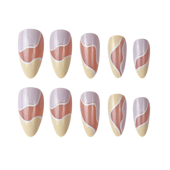 Artistic Abstract Nail Art Extensions Bowlift