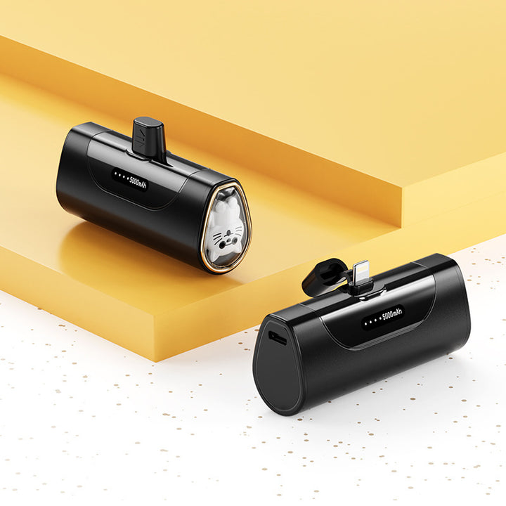 Funny power bank with integrated animal figure Bowlift