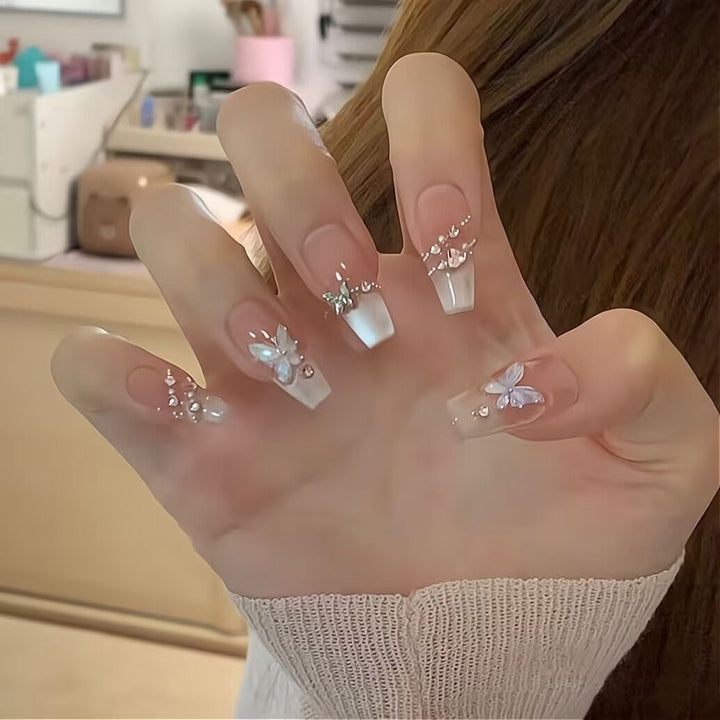 Artistic Nail Design with Decorative Elements Bowlift