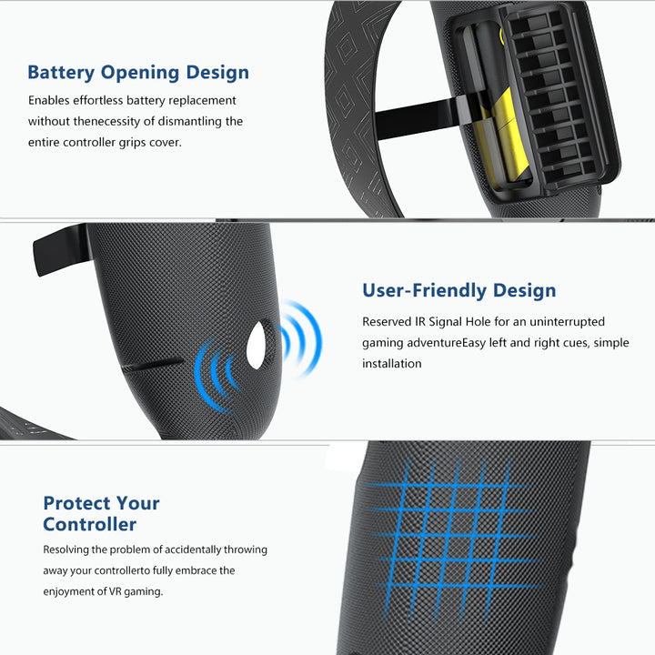 Ergonomic VR Controller Holders with Improved Grips Bowlift