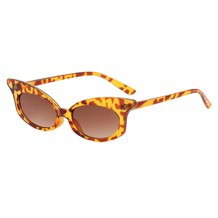 Women Cat-Eye Sunglasses with Transparent Frame and UV Protection Bowlift