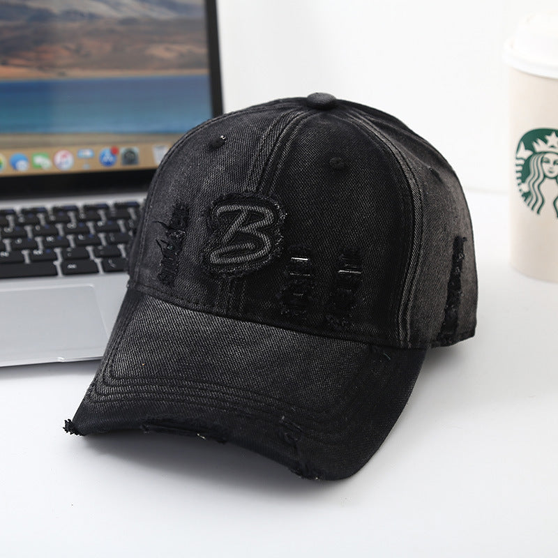 Unisex Distressed Vintage Baseball Hat Bowlift