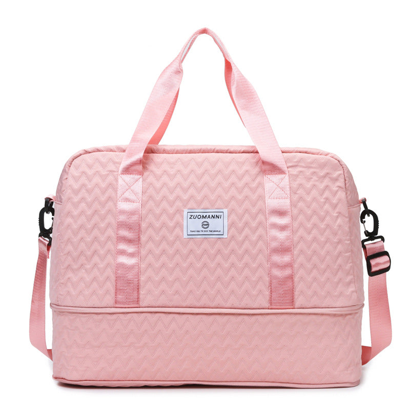 Sporty Tote Bag with Structured Outer Material Bowlift