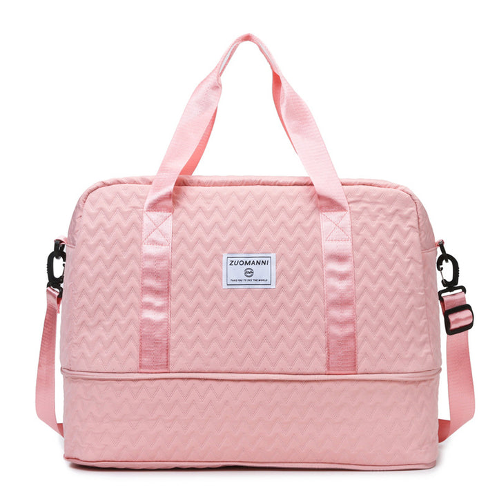 Sporty Tote Bag with Structured Outer Material Bowlift