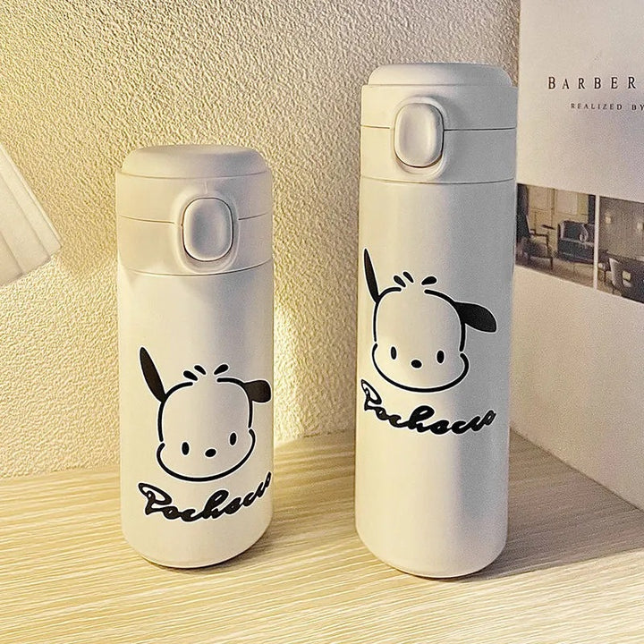 Ladies insulated drinking bottle with secure closure system and creative design Bowlift