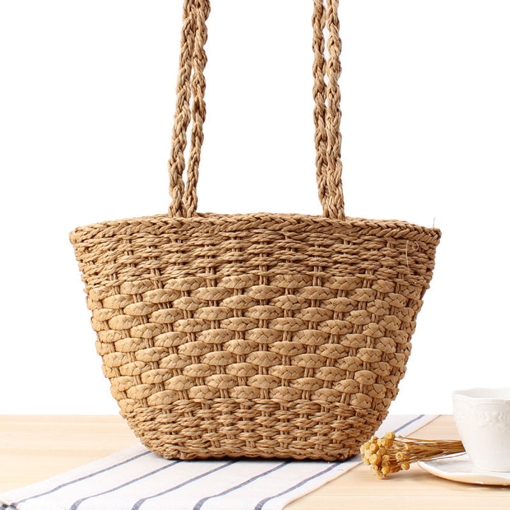 Handcrafted straw tote bag Bowlift