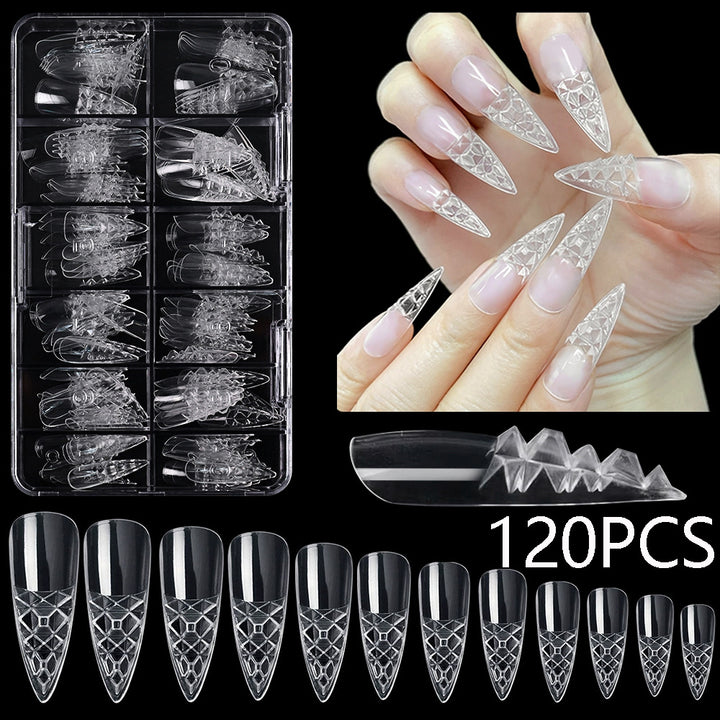 Premium Clear Nail Extension Tips Bowlift