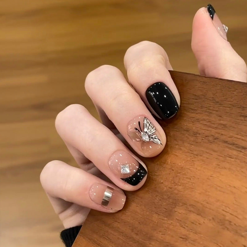 Premium Long Almond-Shaped Press-On Nails Bowlift
