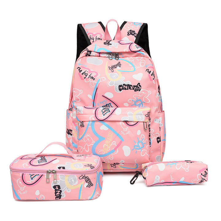 Backpack set with insulated lunch box and pencil case Bowlift