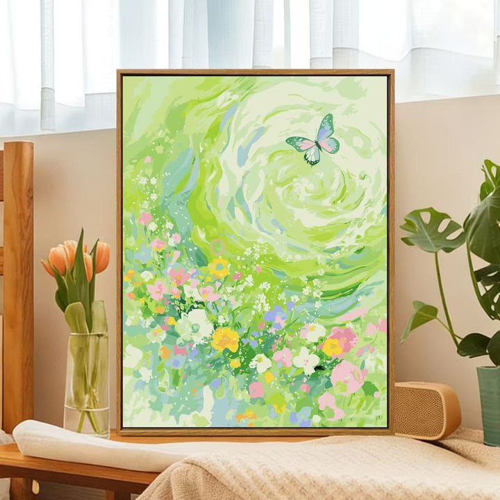 Floral Whirlwind Canvas Art Bowlift