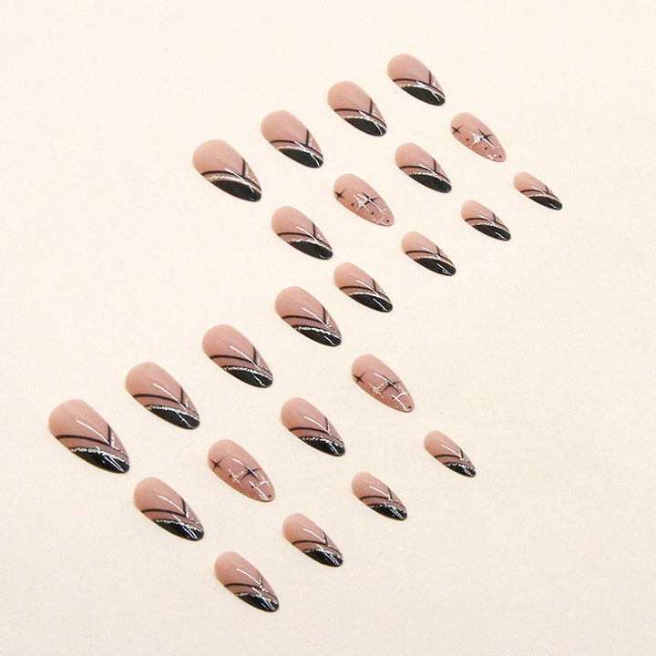 Elegant Press-On Nail Art Design Bowlift