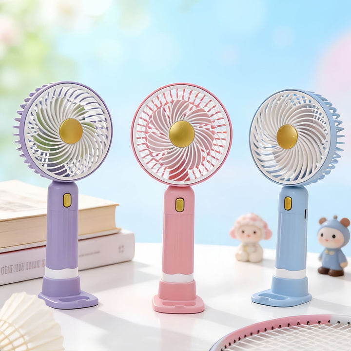 Ladies Portable Handheld Fan with Variable Speed Mode Bowlift