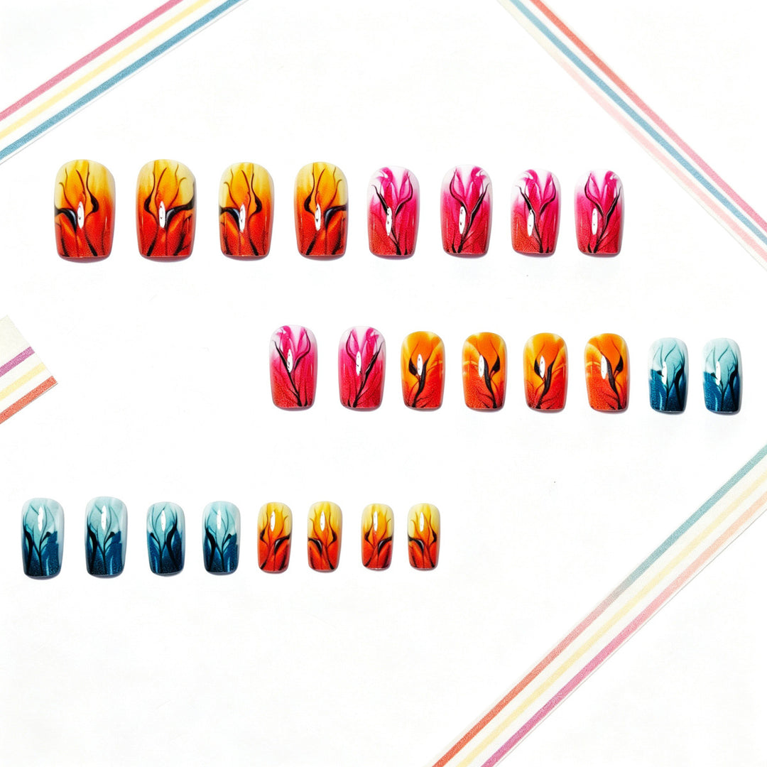 Autumn Leaf-Inspired Nail Art Design Bowlift