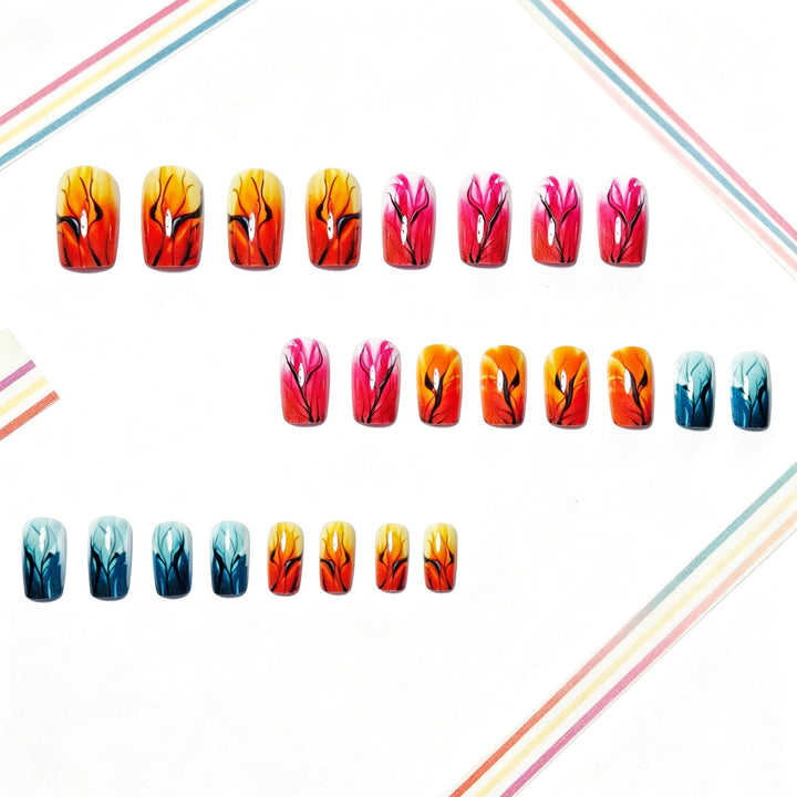 Autumn Leaf-Inspired Nail Art Design Bowlift