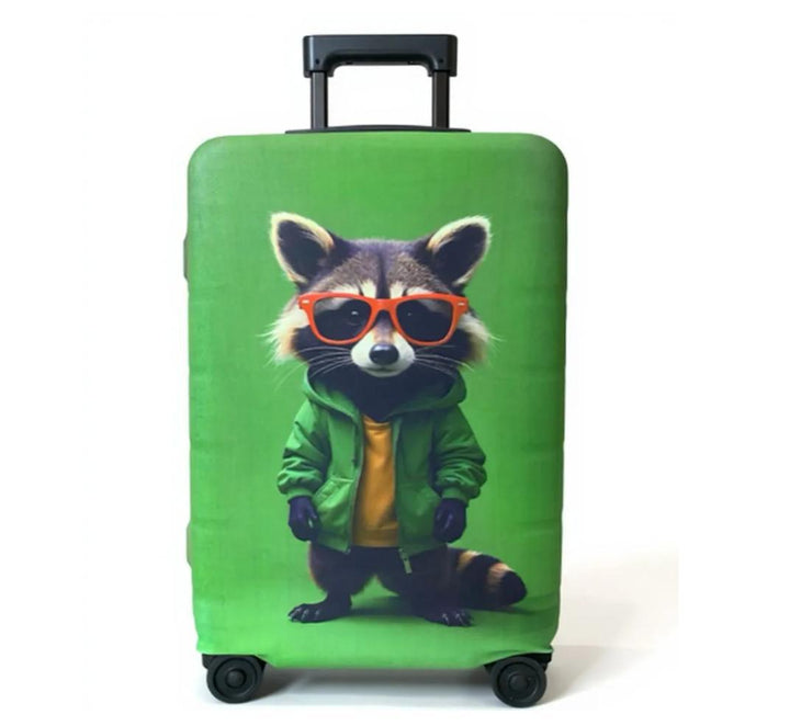 Unisex nan elastic suitcase cover with 3D dog design for trolley, stretchy and scratch-resistant Bowlift