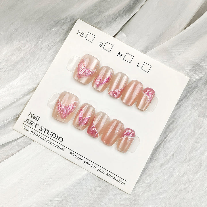 Artificial Glitter Nail Tips Bowlift